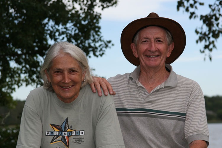 Murray Hunter (right) and his wife Mollie. Photo: Submitted.