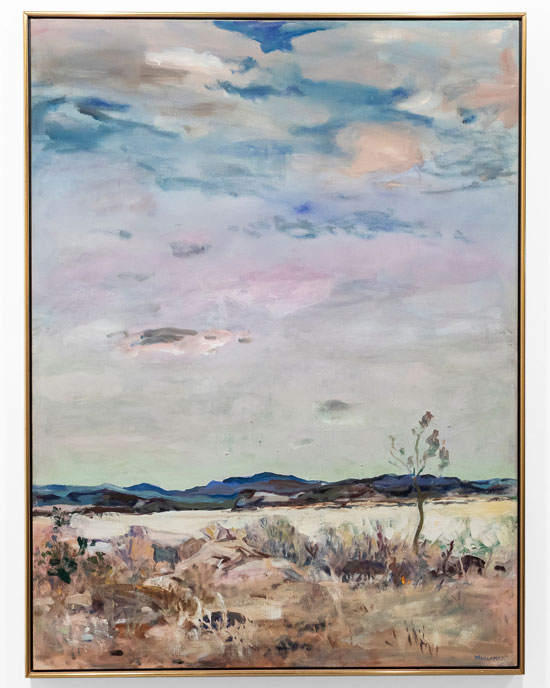Wynona Mulcaster, La Tarde, ND, acrylic on canvas. The Mann Art Gallery Collection. Gift of the artist, 2005. (Photo: Carey Shaw)