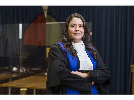 Former prosecutor Lua Gibb, a member of the Onion Lake Cree Nation, is now a Saskatoon provincial court judge. PHOTO BY MATT SMITH /Saskatoon StarPhoenix
