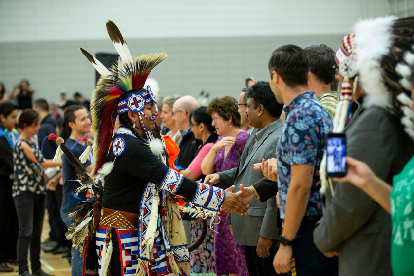 T.J. Warren was the head male dancer for the 2018 Graduation Powwow now called Indigenous Graduation Celebration.