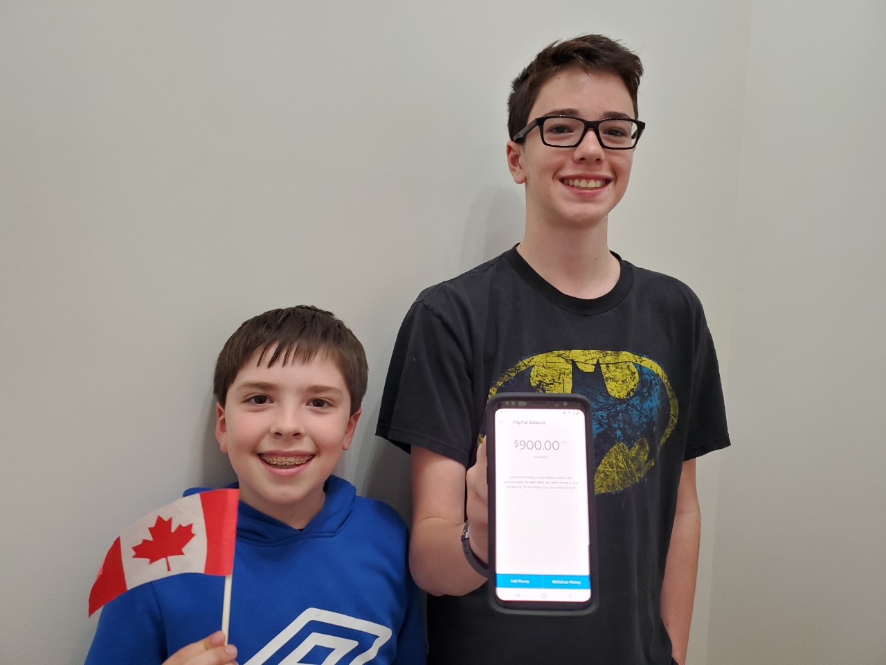 Grayson and Jackson Peddle are nominated by the University of Saskatchewan for Youth in Philanthropy award for this year's National Philanthropy Day. (Photo: Submitted)
